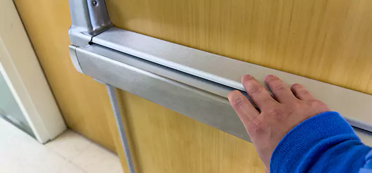 Installing a Push Bar on a Door Dolton
